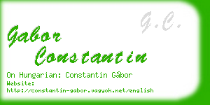 gabor constantin business card